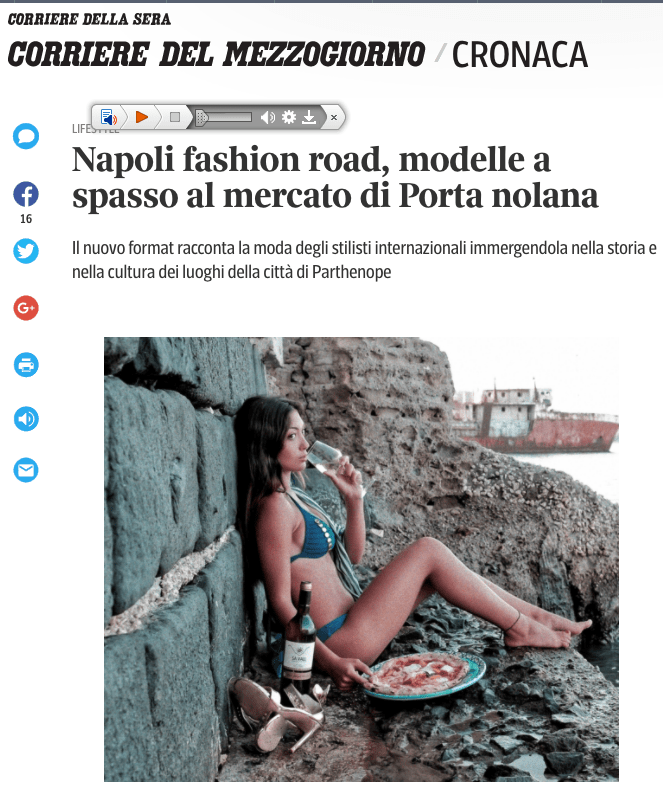Napoli fashion on the road - il Corriere del Mezzogiorno - Napoli capitale della moda-1